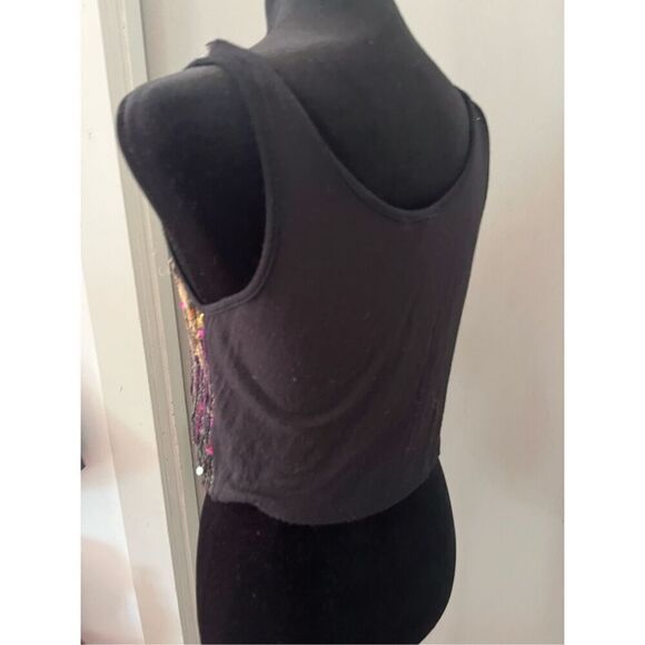 Charlotte Russe Multi-Colored Sequin  Crop Top size Small - Picture 3 of 10